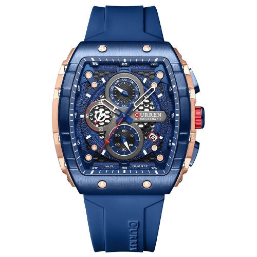 CURREN Chronographe Sport Tonneau
