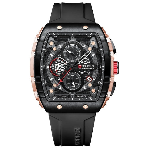 CURREN Chronographe Sport Tonneau