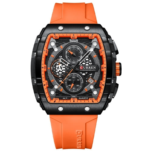 CURREN Chronographe Sport Tonneau